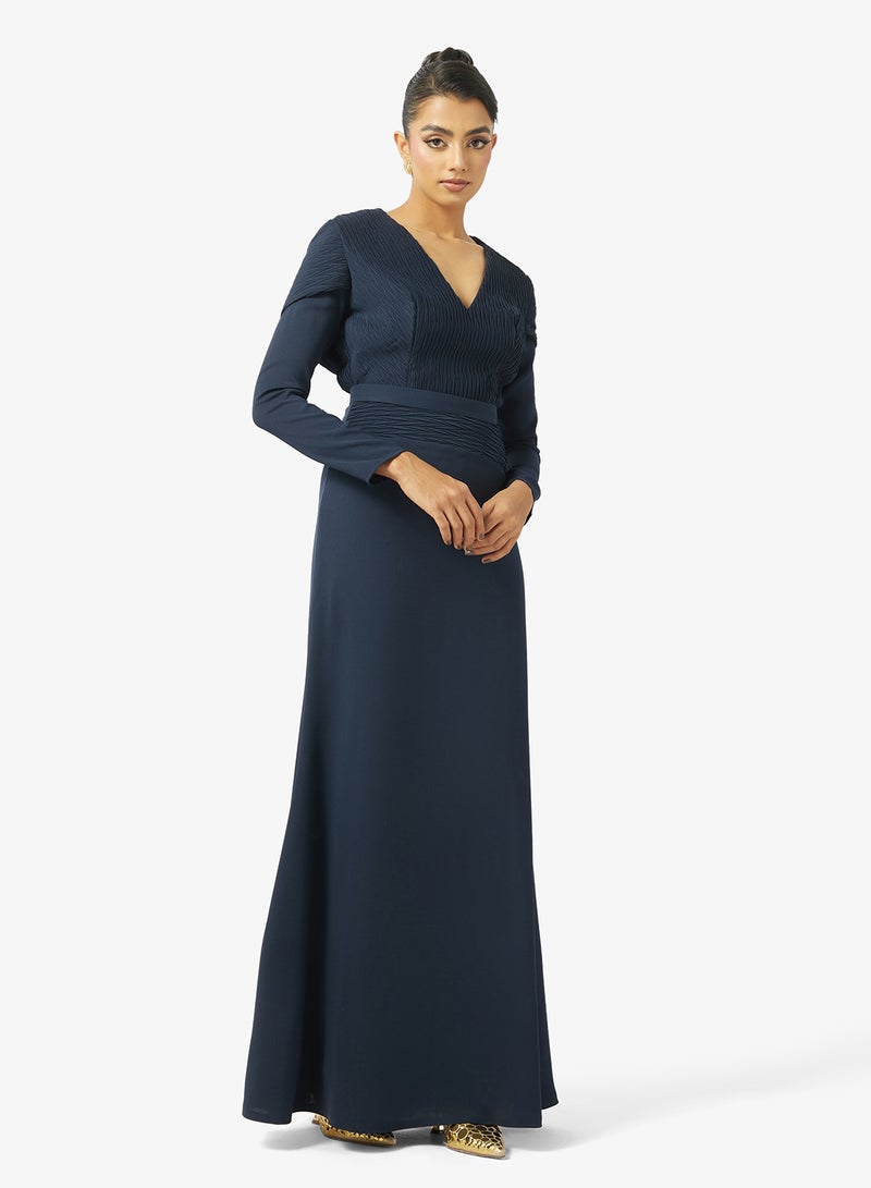 Iyra V-Neck Tiered Dress - Image 1